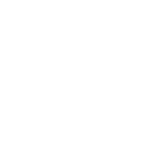 White silhouette of a tennis racket with a textured head and a tennis ball beside it on a transparent background.